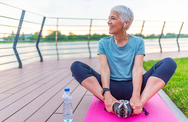 woman exercising until emsculpt in Bay Area